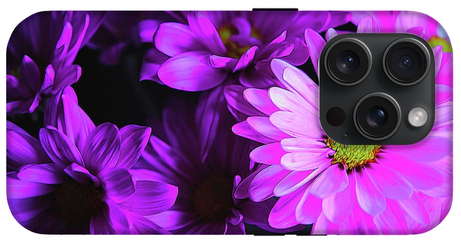 Purple Summer Daisies - Phone Case