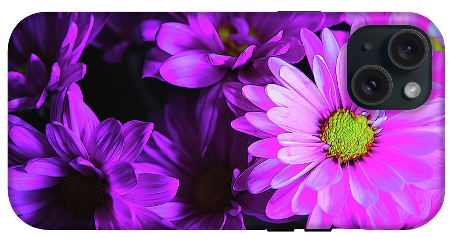 Purple Summer Daisies - Phone Case