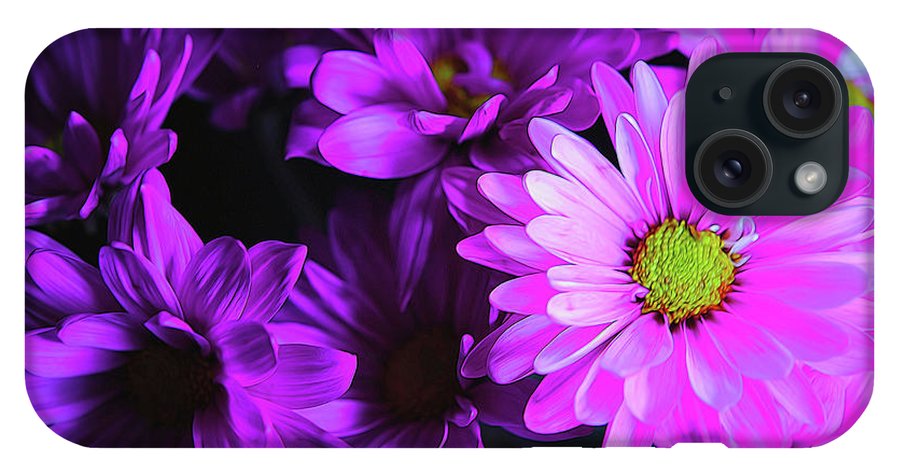 Purple Summer Daisies - Phone Case