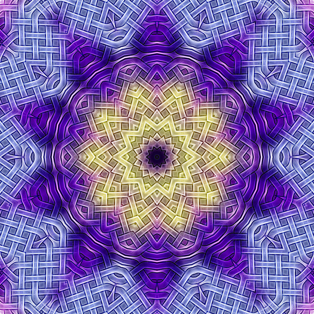 Purple Celtic Knot Kaleidoscope Digital Image Download