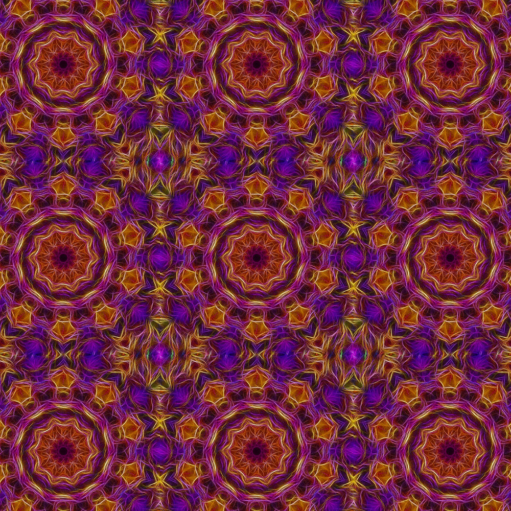 Purple Orange Kaleidoscope Digital Image Download