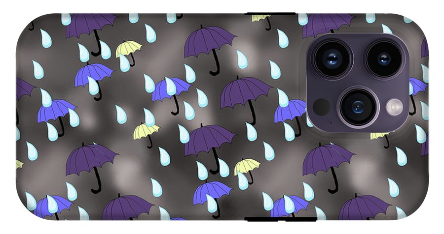 Rain and Umbrellas - Phone Case
