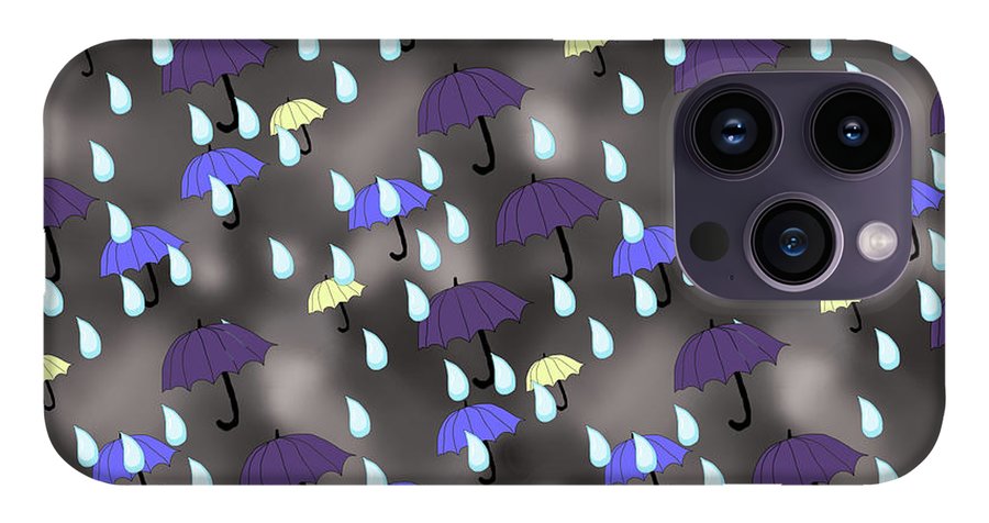 Rain and Umbrellas - Phone Case