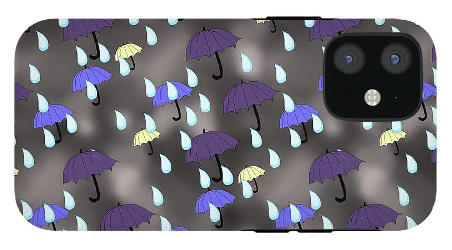Rain and Umbrellas - Phone Case