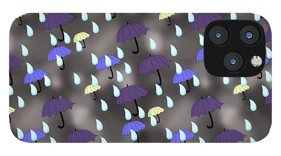 Rain and Umbrellas - Phone Case