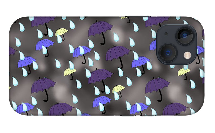 Rain and Umbrellas - Phone Case
