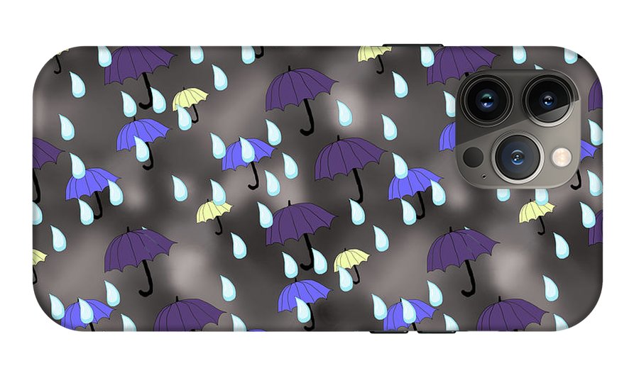 Rain and Umbrellas - Phone Case