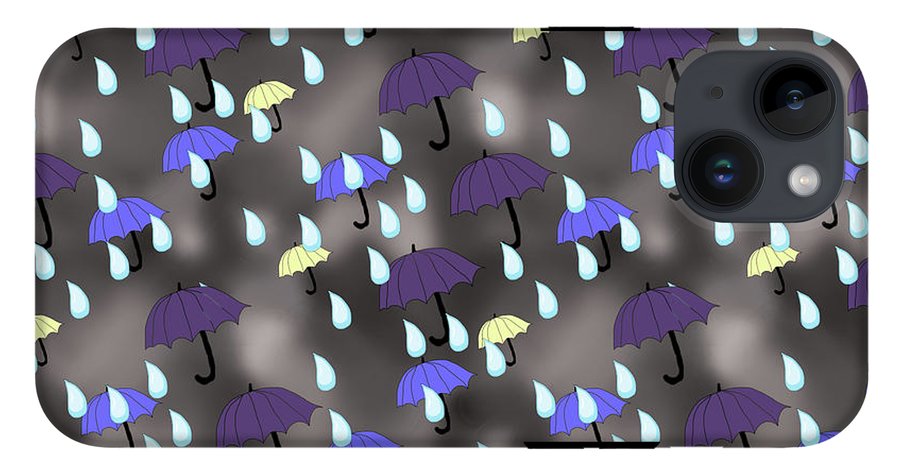 Rain and Umbrellas - Phone Case