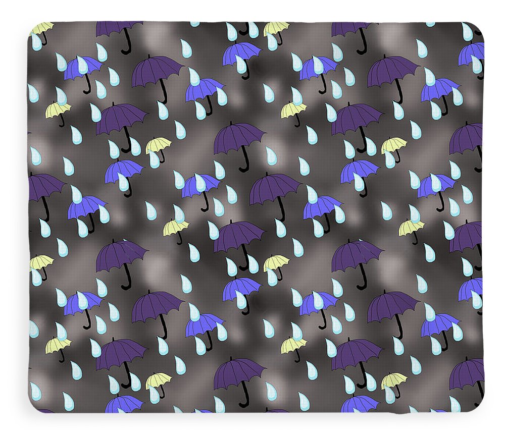 Rain and Umbrellas - Blanket