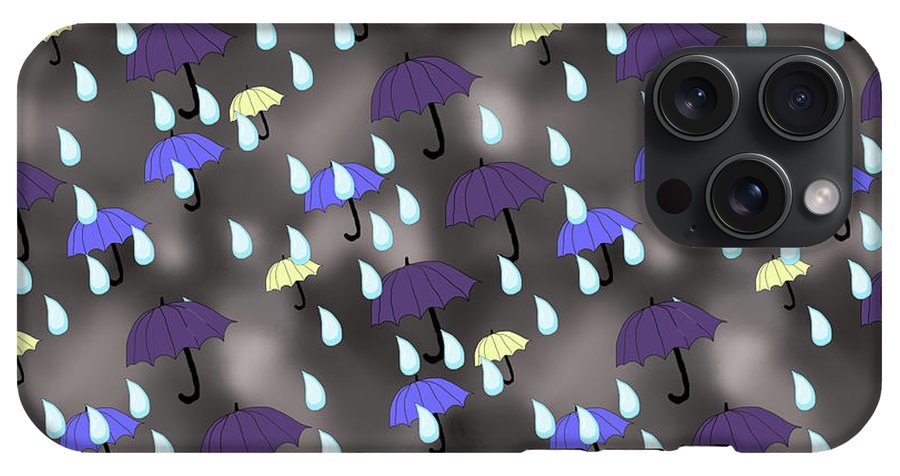 Rain and Umbrellas - Phone Case