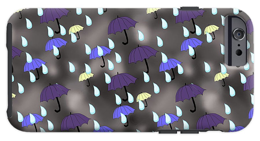Rain and Umbrellas - Phone Case