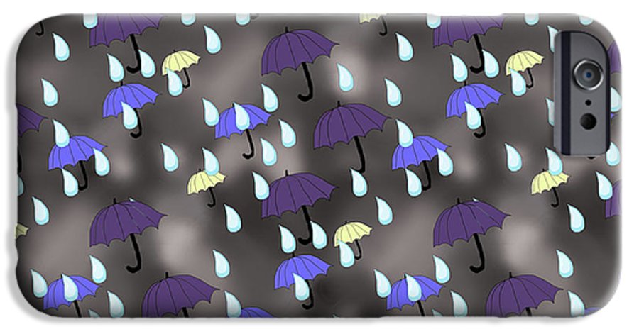 Rain and Umbrellas - Phone Case