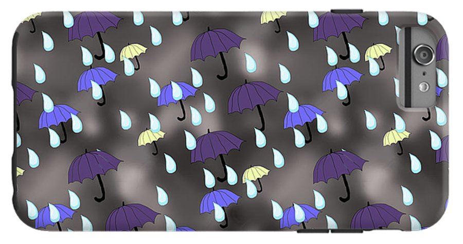 Rain and Umbrellas - Phone Case