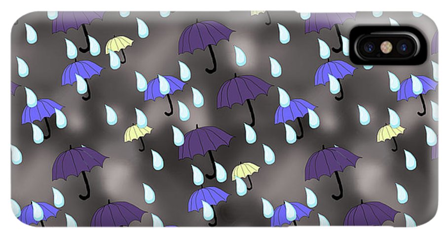 Rain and Umbrellas - Phone Case