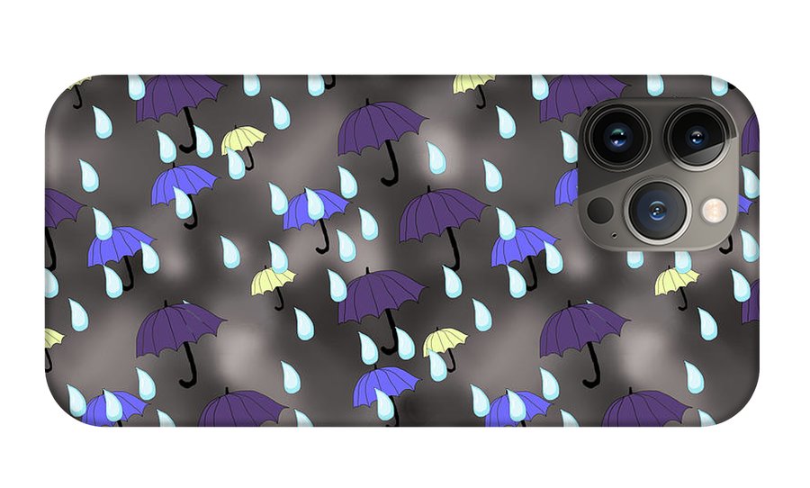 Rain and Umbrellas - Phone Case