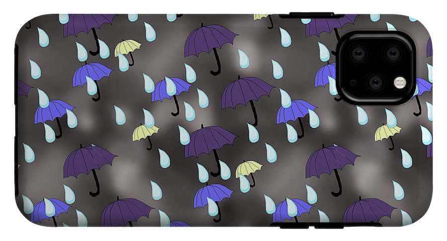 Rain and Umbrellas - Phone Case