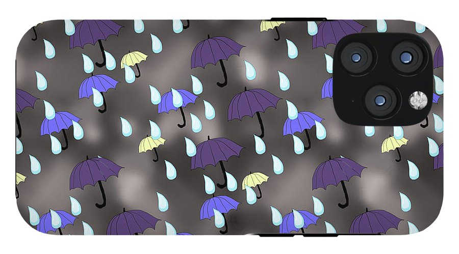 Rain and Umbrellas - Phone Case