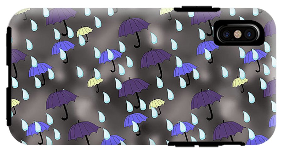 Rain and Umbrellas - Phone Case