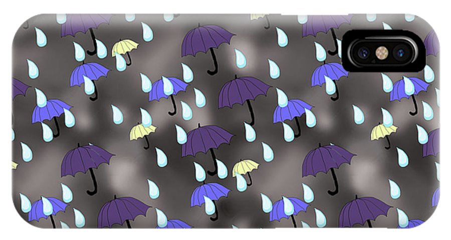 Rain and Umbrellas - Phone Case