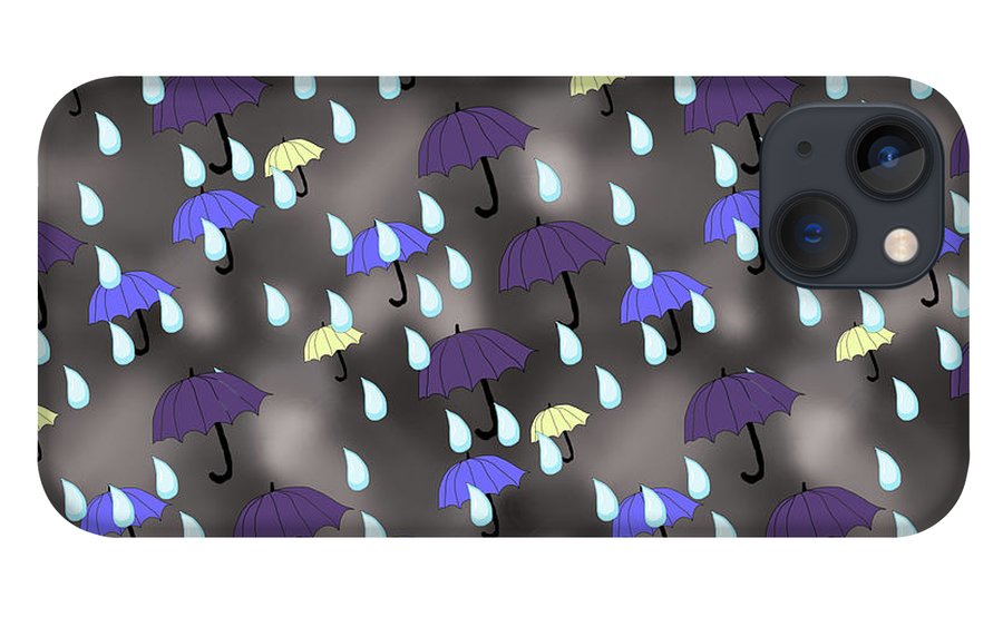Rain and Umbrellas - Phone Case