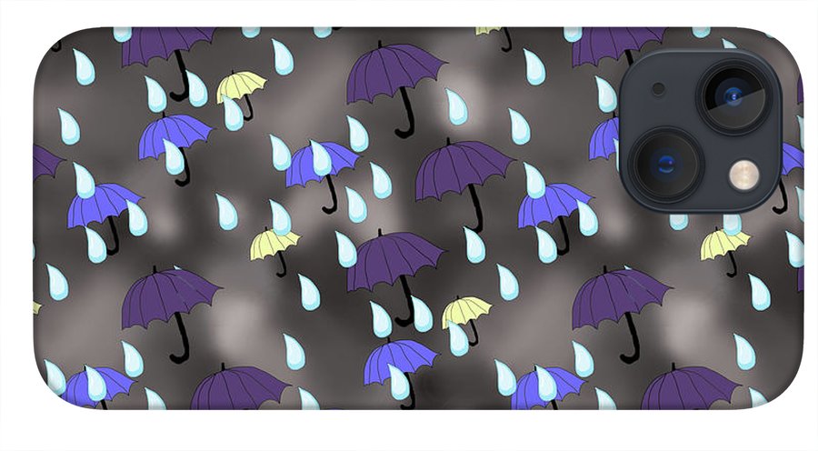 Rain and Umbrellas - Phone Case