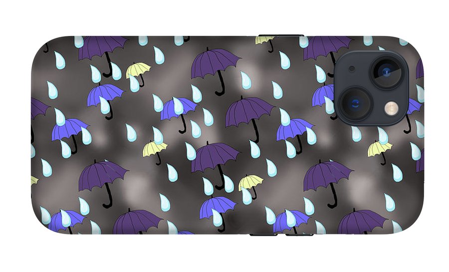 Rain and Umbrellas - Phone Case