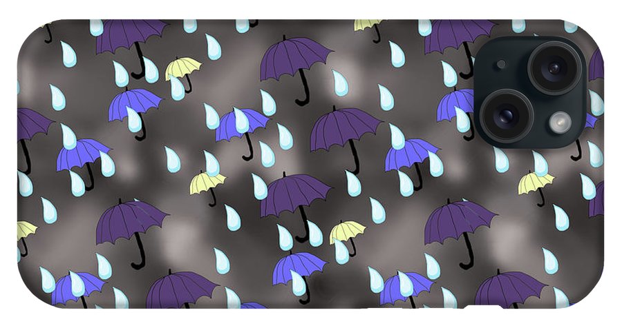 Rain and Umbrellas - Phone Case