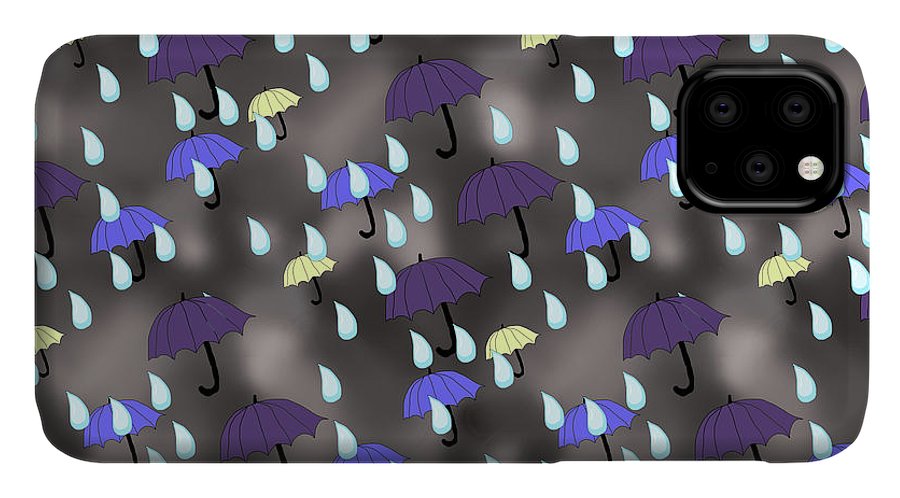 Rain and Umbrellas - Phone Case