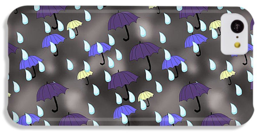 Rain and Umbrellas - Phone Case