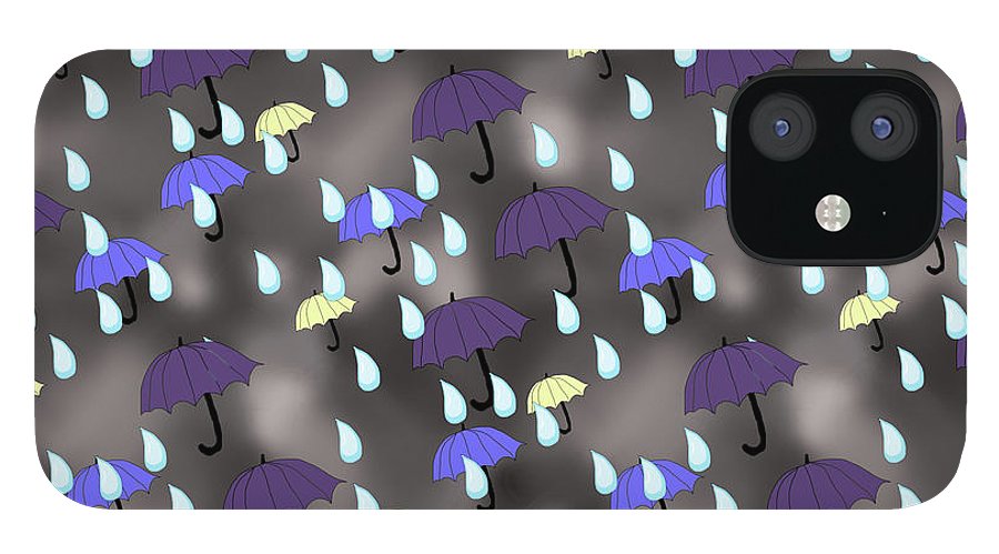 Rain and Umbrellas - Phone Case