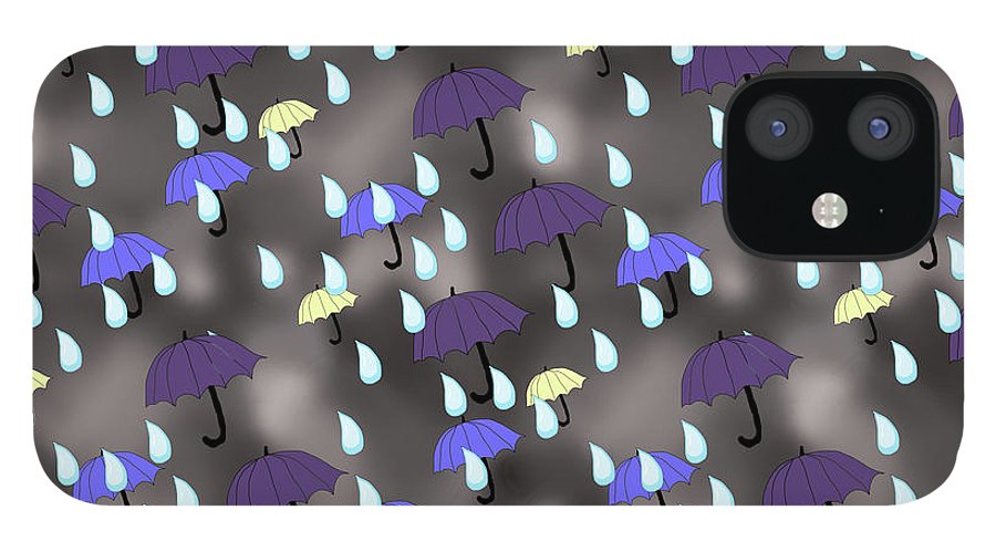 Rain and Umbrellas - Phone Case