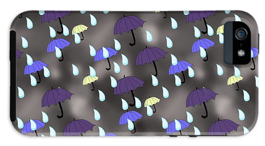 Rain and Umbrellas - Phone Case