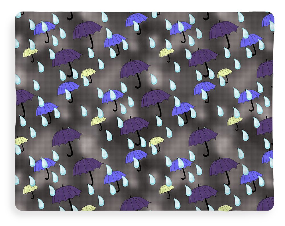 Rain and Umbrellas - Blanket