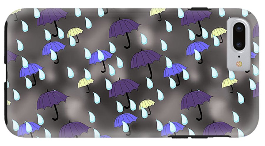 Rain and Umbrellas - Phone Case