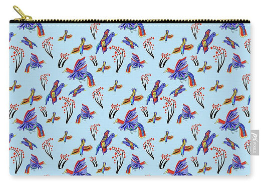 Rainbow Birds Pattern - Carry-All Pouch