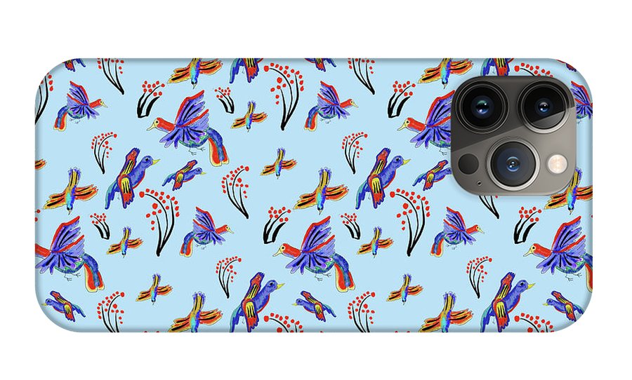 Rainbow Birds Pattern - Phone Case
