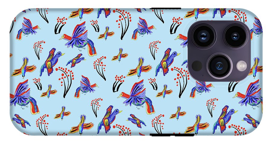 Rainbow Birds Pattern - Phone Case