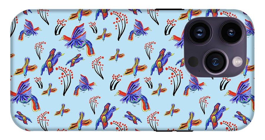 Rainbow Birds Pattern - Phone Case