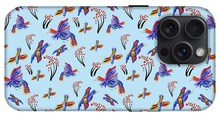 Rainbow Birds Pattern - Phone Case