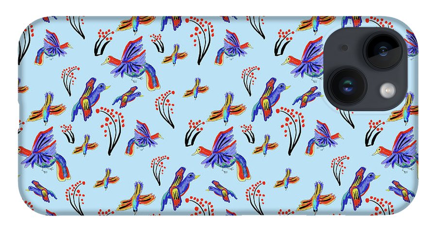 Rainbow Birds Pattern - Phone Case