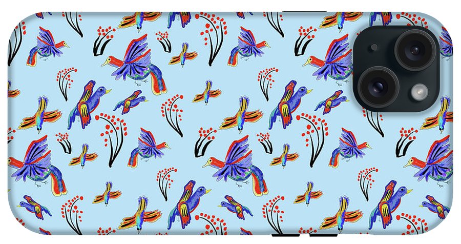 Rainbow Birds Pattern - Phone Case