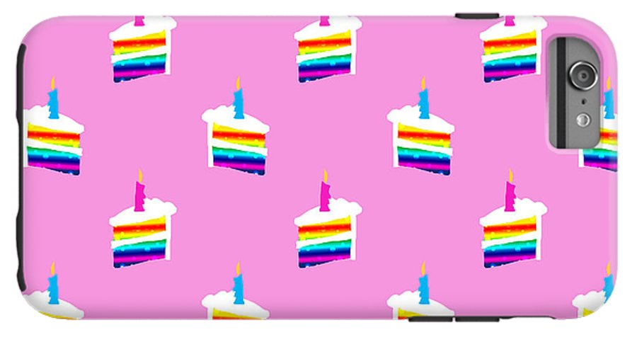 Rainbow Birthday Cake Pattern - Phone Case
