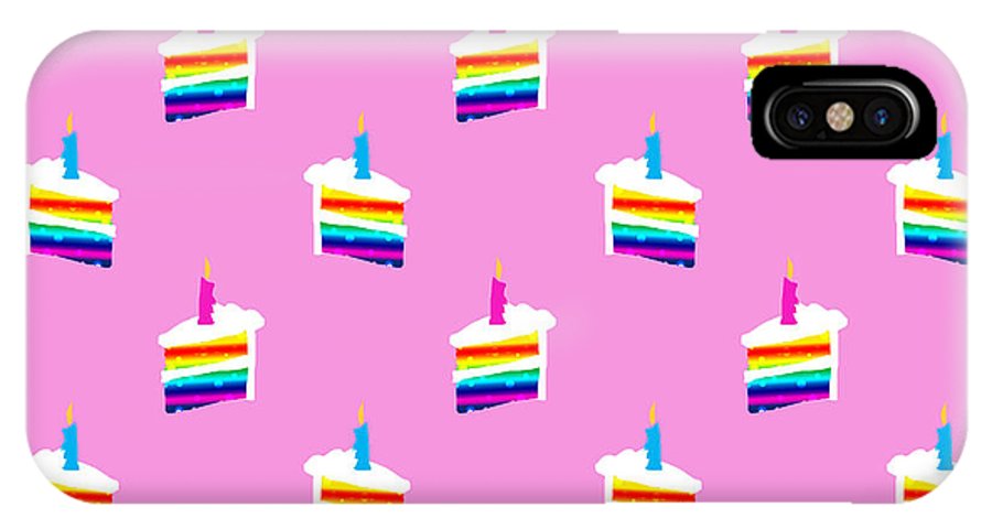 Rainbow Birthday Cake Pattern - Phone Case