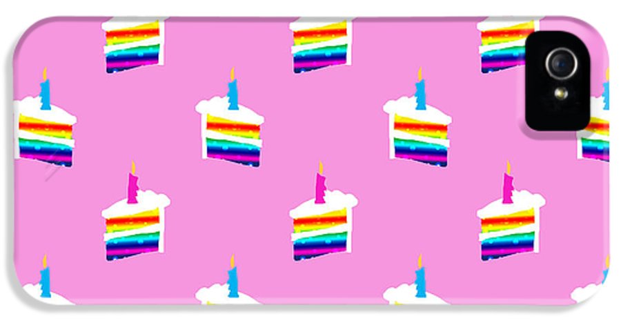 Rainbow Birthday Cake Pattern - Phone Case