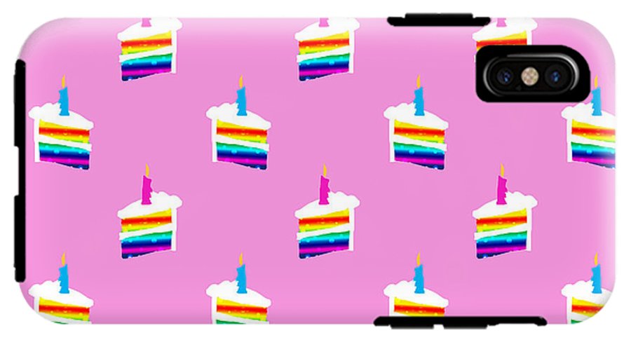 Rainbow Birthday Cake Pattern - Phone Case