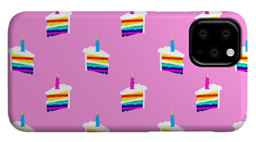 Rainbow Birthday Cake Pattern - Phone Case
