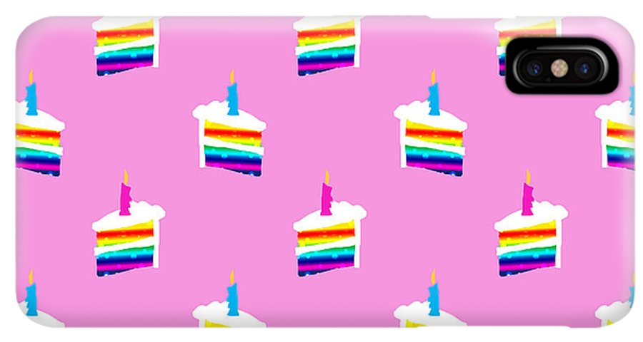 Rainbow Birthday Cake Pattern - Phone Case