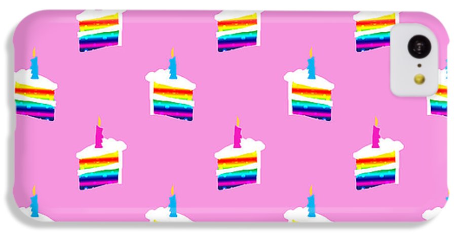 Rainbow Birthday Cake Pattern - Phone Case