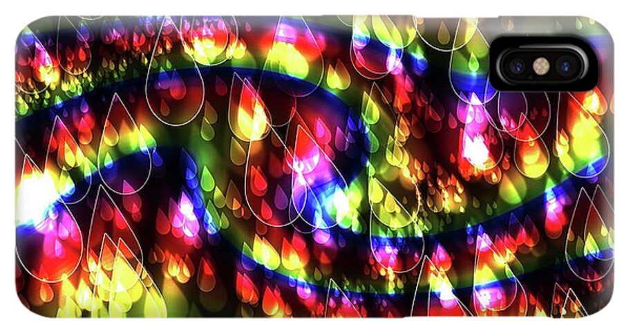 Rainbow Bokeh Raindrops - Phone Case