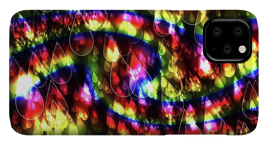 Rainbow Bokeh Raindrops - Phone Case
